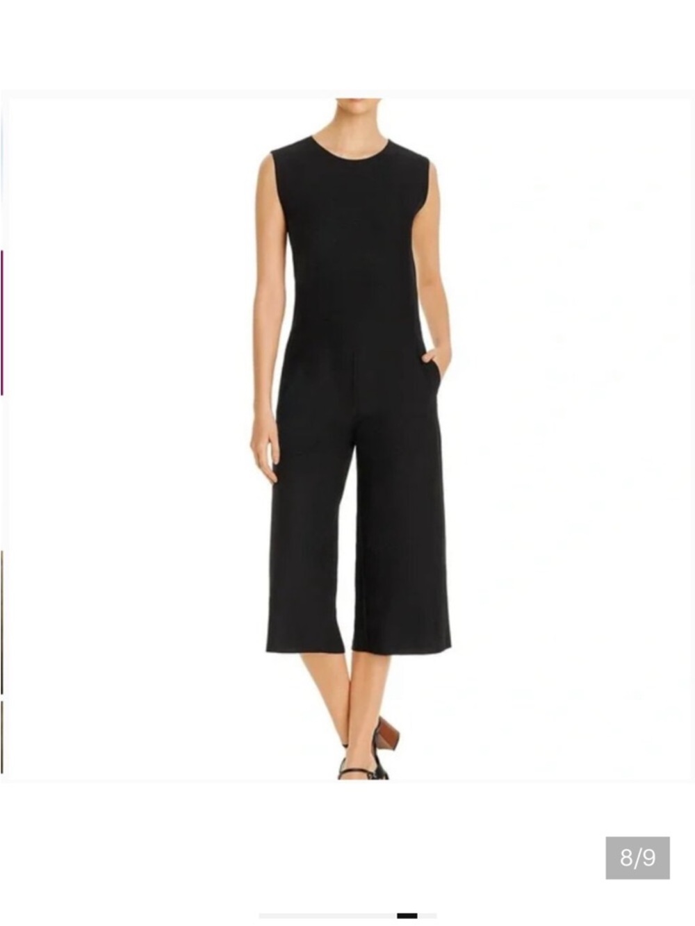 Eileen Fisher wrap crop pant jumpsuit - Picture 2 of 5